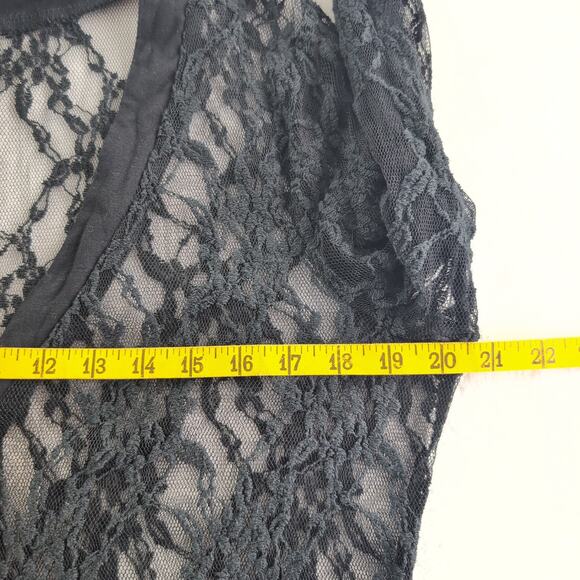 Y2K Lace Mesh Vanity Cardigan Whimsygoth DarkAcademia IndySleaze Women's Large - Picture 7 of 10
